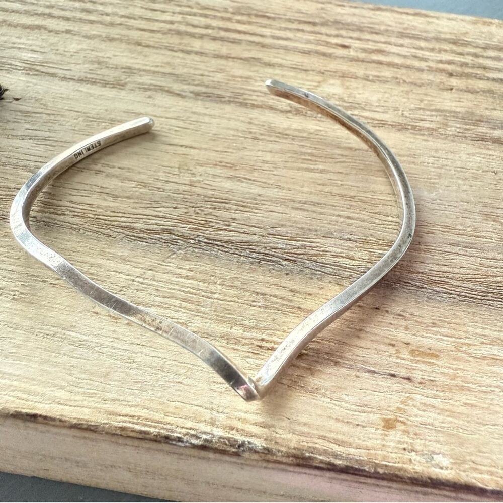 Sterling Silver Thin Cuff Bracelet